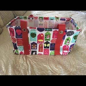 Thirty-One Medium Utility Tote Hello Holiday